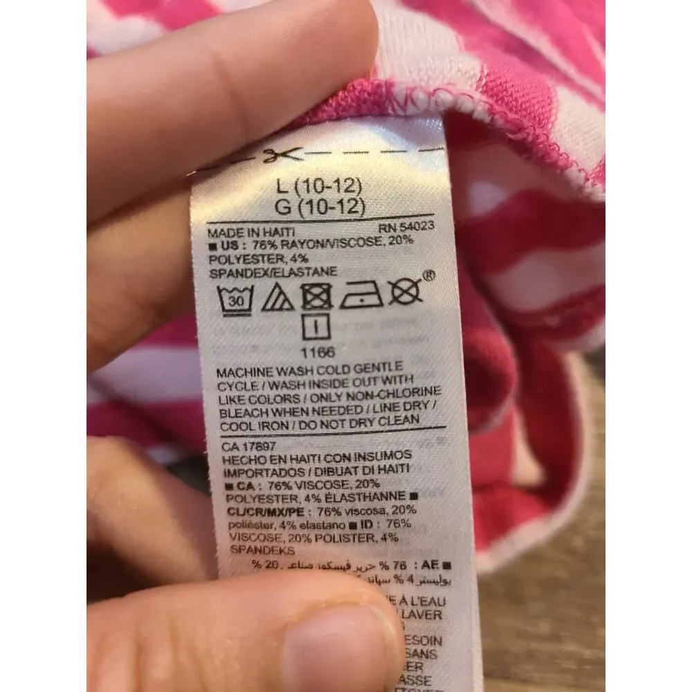 Old Navy large (10-12) girls striped long sleeve shirt